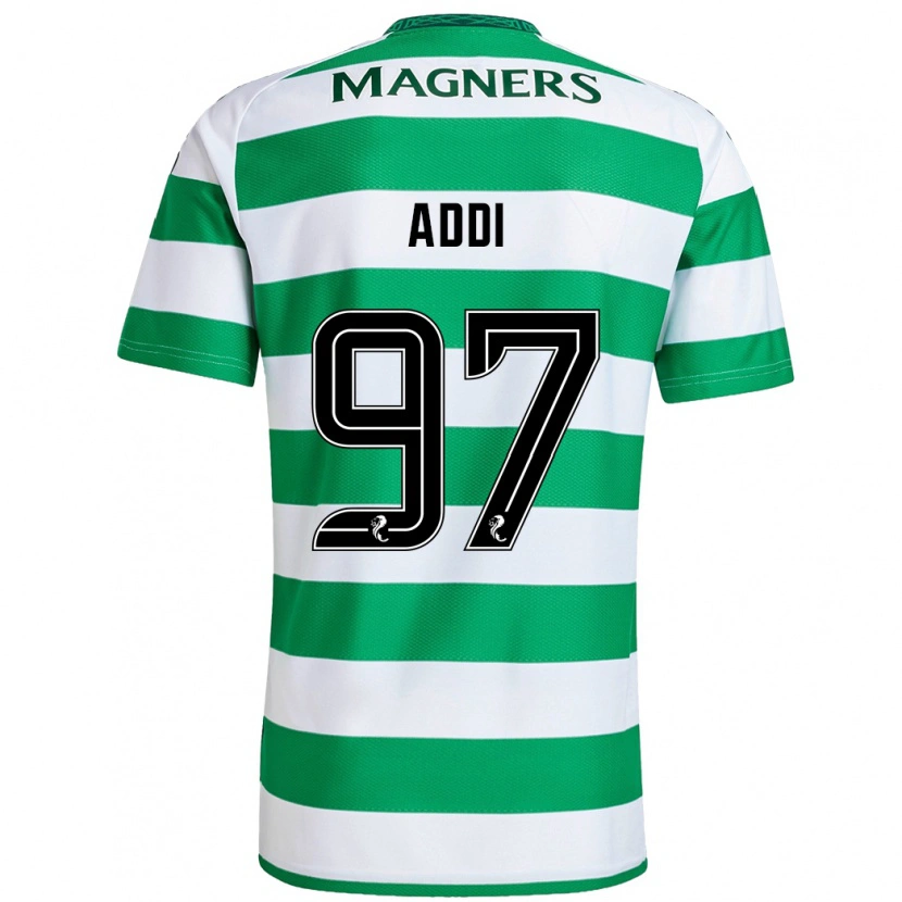 Danxen Donna Maglia Imane Addi #97 Verde Bianco Kit Gara Home 2024/25 Maglietta