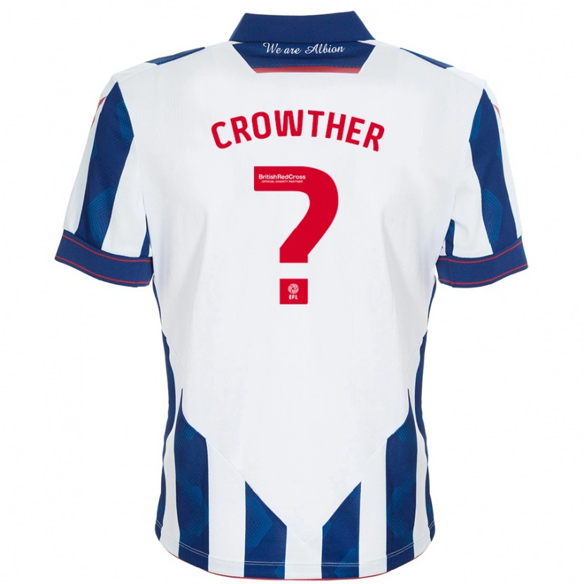 Danxen Donna Maglia Matthew Crowther #0 Bianco Blu Scuro Kit Gara Home 2024/25 Maglietta