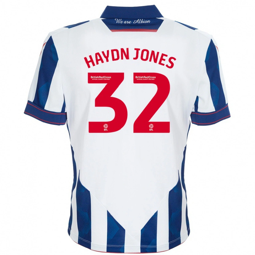 Danxen Donna Maglia Mackenzie Haydn-Jones #32 Bianco Blu Scuro Kit Gara Home 2024/25 Maglietta