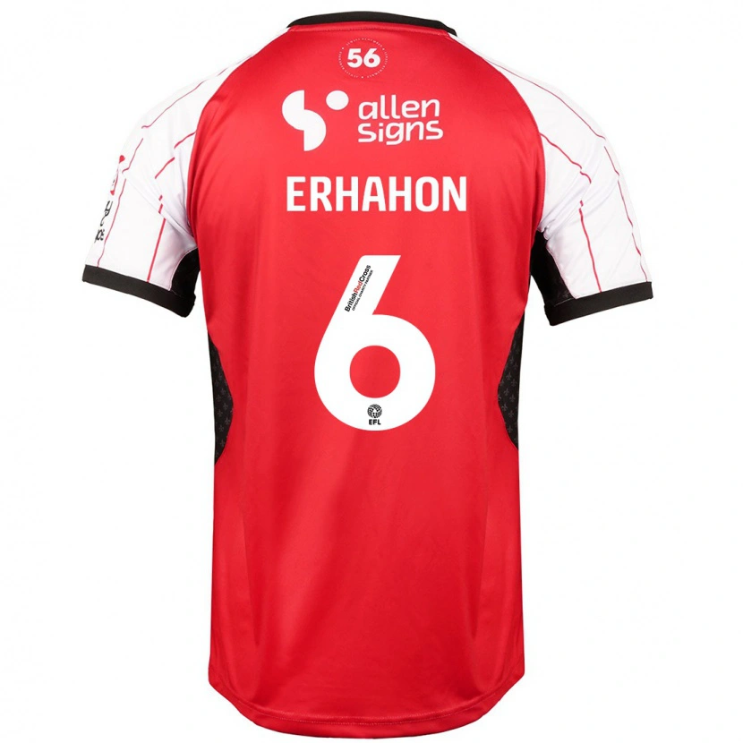 Danxen Donna Maglia Ethan Erhahon #6 Bianco Kit Gara Home 2024/25 Maglietta