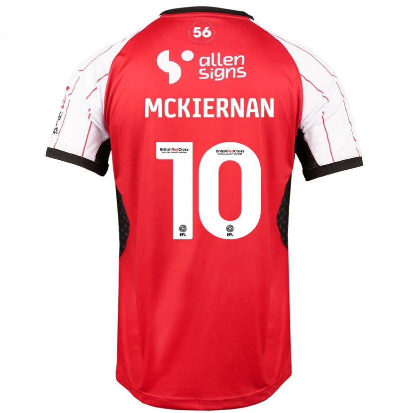 Danxen Donna Maglia Jj Mckiernan #10 Bianco Kit Gara Home 2024/25 Maglietta