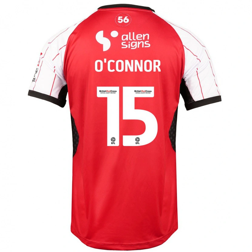 Danxen Donna Maglia Paudie O'connor #15 Bianco Kit Gara Home 2024/25 Maglietta