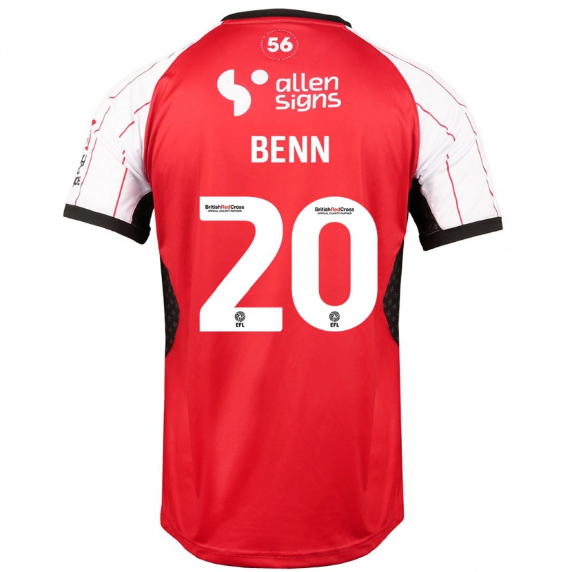 Danxen Donna Maglia Jay Benn #20 Bianco Kit Gara Home 2024/25 Maglietta
