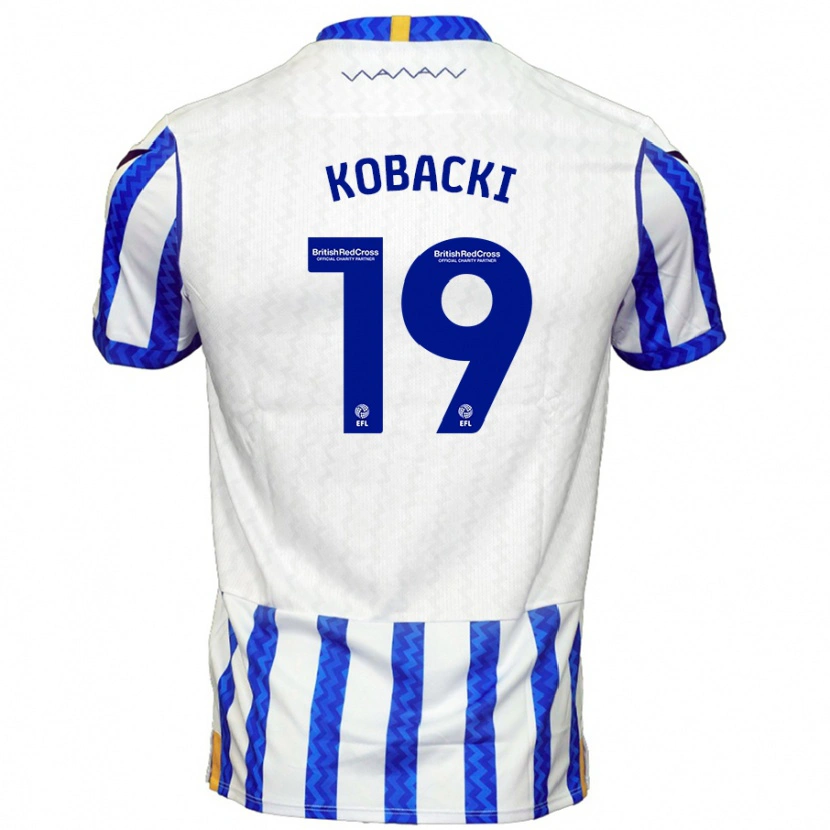Danxen Donna Maglia Olaf Kobacki #19 Blu Bianco Kit Gara Home 2024/25 Maglietta