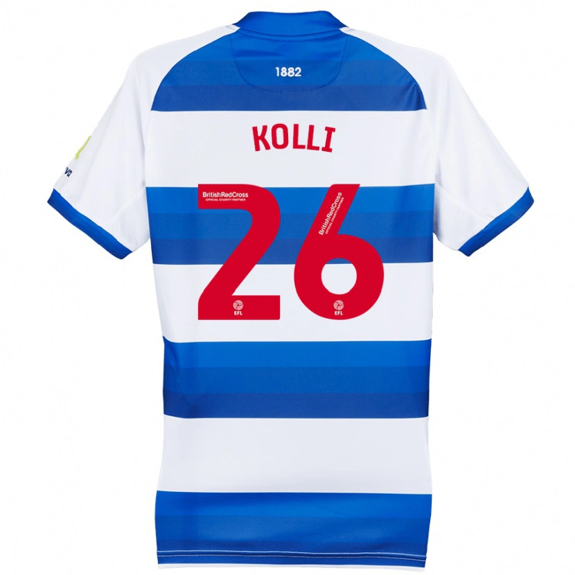 Danxen Donna Maglia Rayan Kolli #26 Bianco Blu Kit Gara Home 2024/25 Maglietta