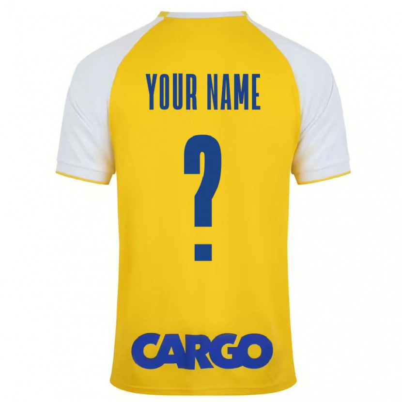 Danxen Donna Maglia Il Tuo Nome #0 Giallo Bianco Kit Gara Home 2024/25 Maglietta