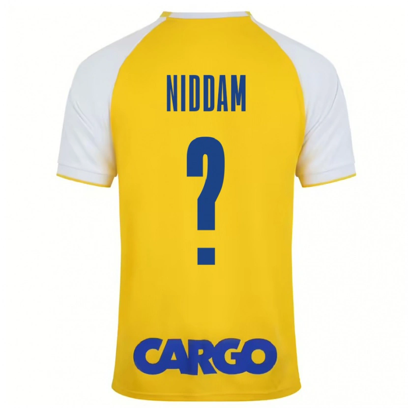 Danxen Donna Maglia Nadav Niddam #0 Giallo Bianco Kit Gara Home 2024/25 Maglietta