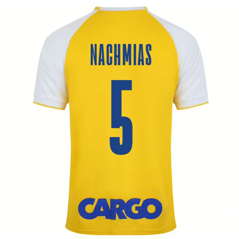 Danxen Donna Maglia Idan Nachmias #5 Giallo Bianco Kit Gara Home 2024/25 Maglietta