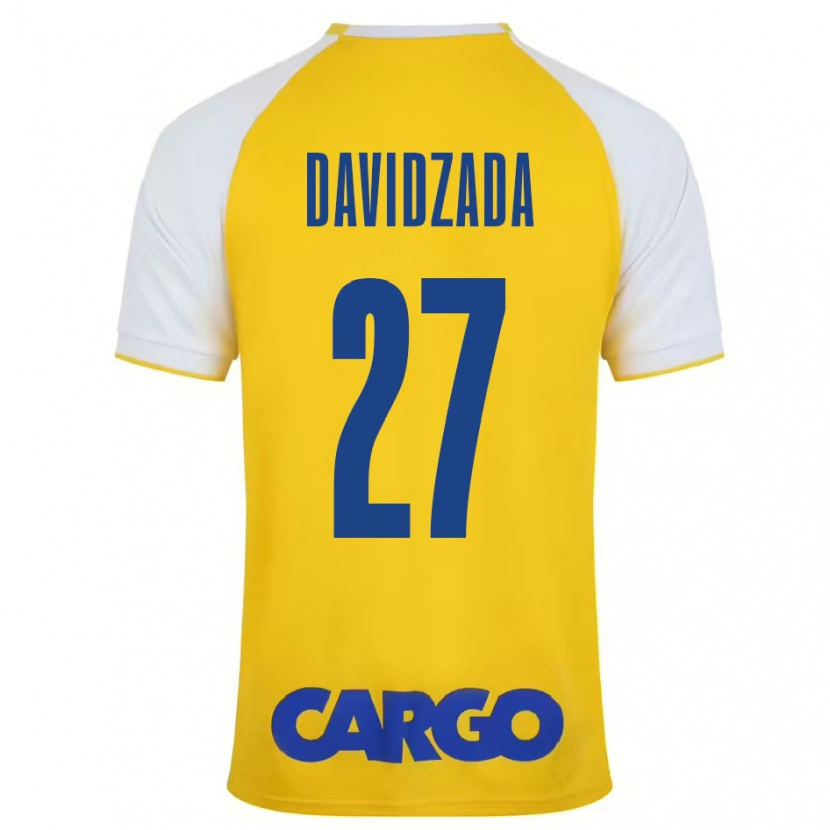 Danxen Donna Maglia Ofir Davidzada #27 Giallo Bianco Kit Gara Home 2024/25 Maglietta