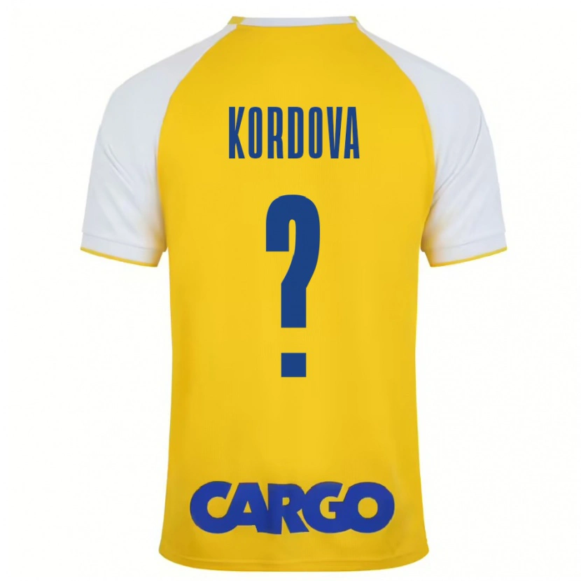 Danxen Donna Maglia Adir Kordova #0 Giallo Bianco Kit Gara Home 2024/25 Maglietta