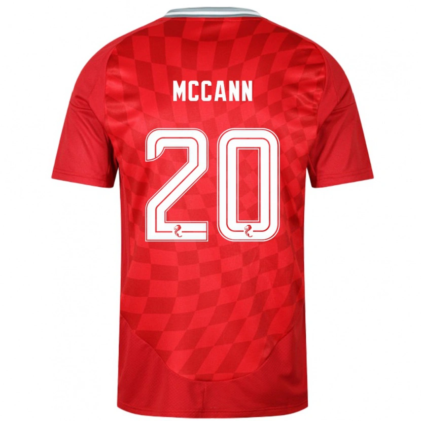 Danxen Donna Maglia Annalisa Mccann #20 Rosso Kit Gara Home 2024/25 Maglietta