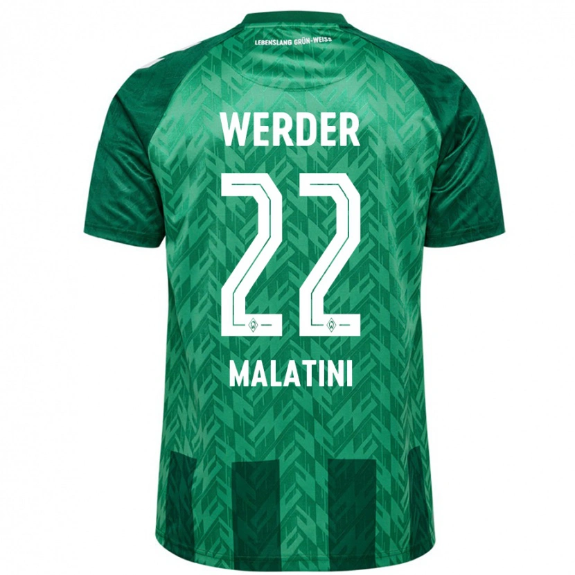 Danxen Donna Maglia Julián Malatini #22 Verde Kit Gara Home 2024/25 Maglietta
