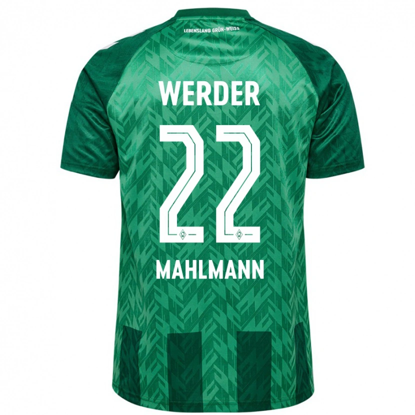 Danxen Donna Maglia Justus Mahlmann #22 Verde Kit Gara Home 2024/25 Maglietta
