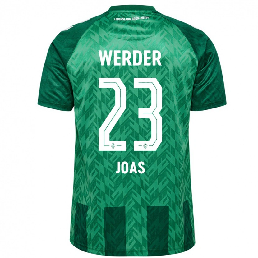 Danxen Donna Maglia Julius Joas #23 Verde Kit Gara Home 2024/25 Maglietta