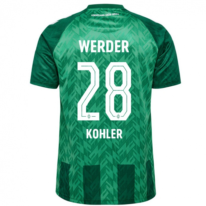 Danxen Donna Maglia Ethan Kohler #28 Verde Kit Gara Home 2024/25 Maglietta