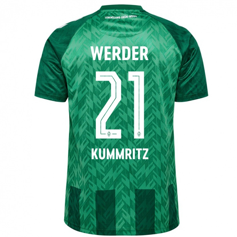 Danxen Donna Maglia Liam Kümmritz #21 Verde Kit Gara Home 2024/25 Maglietta