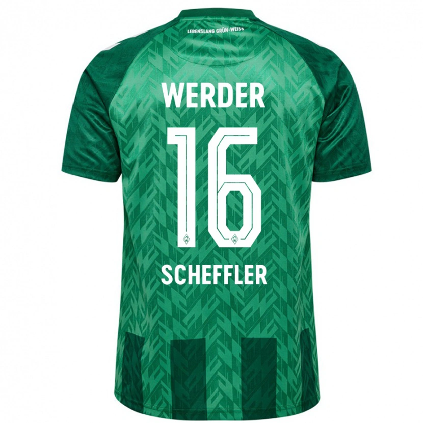 Danxen Donna Maglia Ian Scheffler #16 Verde Kit Gara Home 2024/25 Maglietta