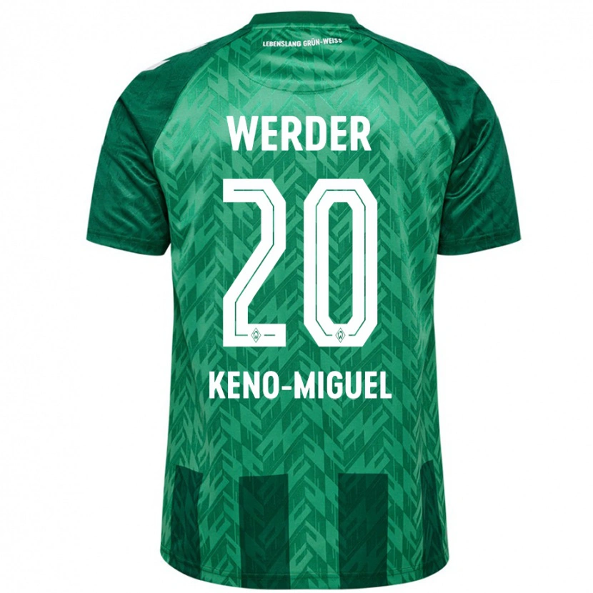 Danxen Donna Maglia Keno-Miguel Meyer #20 Verde Kit Gara Home 2024/25 Maglietta