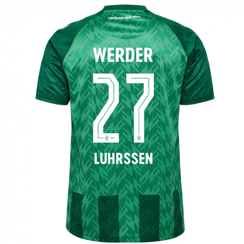 Danxen Donna Maglia Nina Luhrssen #27 Verde Kit Gara Home 2024/25 Maglietta