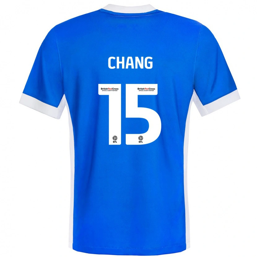Danxen Donna Maglia Alfie Chang #15 Blu Bianco Kit Gara Home 2024/25 Maglietta
