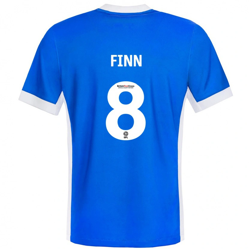 Danxen Donna Maglia Jamie Finn #8 Blu Bianco Kit Gara Home 2024/25 Maglietta