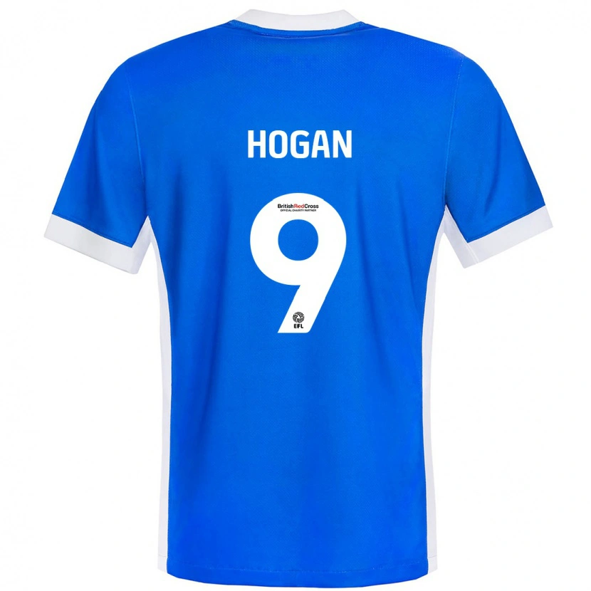 Danxen Donna Maglia Scott Hogan #9 Blu Bianco Kit Gara Home 2024/25 Maglietta