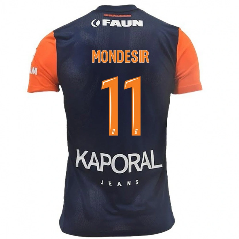 Danxen Donna Maglia Nérilia Mondésir #11 Blu Navy Arancione Kit Gara Home 2024/25 Maglietta