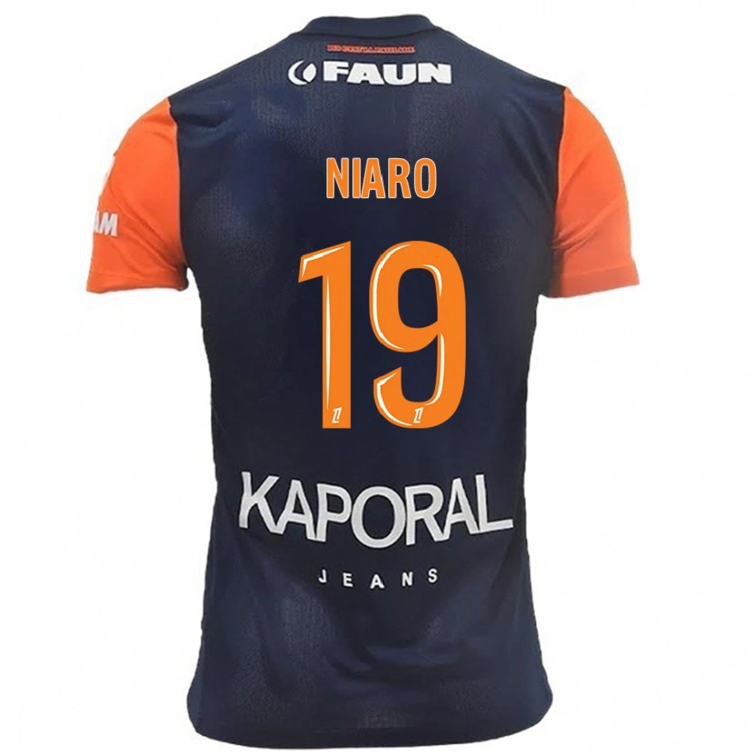 Danxen Donna Maglia Esther Mbakem-Niaro #19 Blu Navy Arancione Kit Gara Home 2024/25 Maglietta