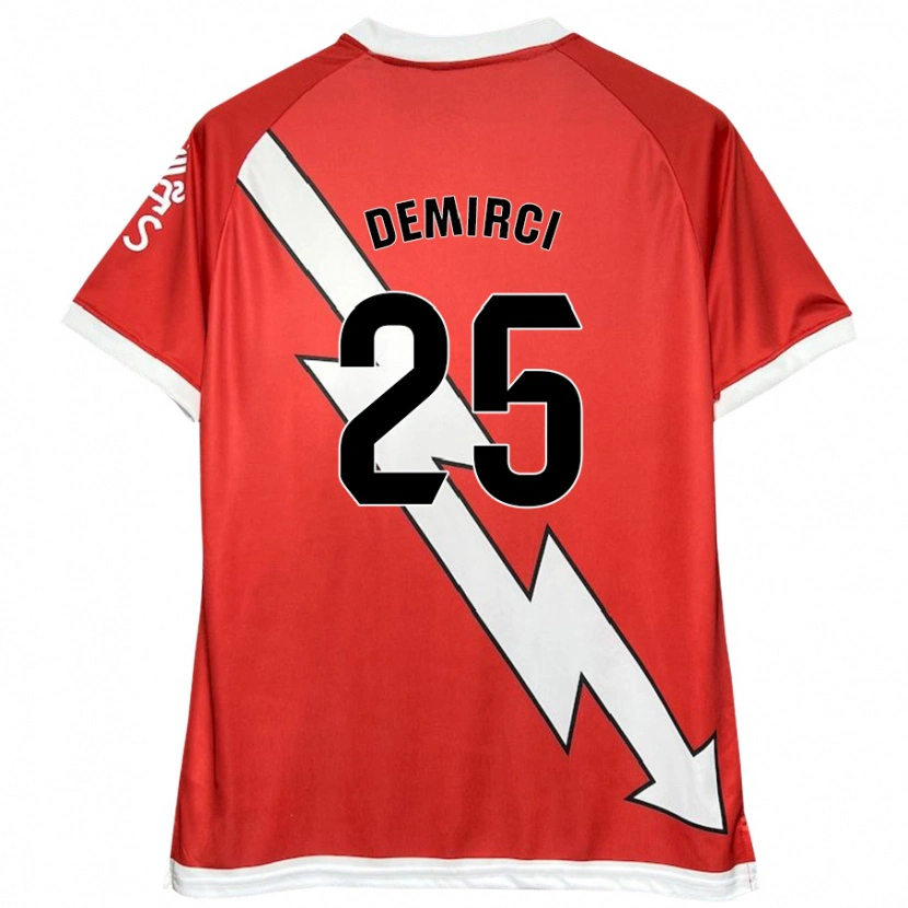 Danxen Donna Maglia Mert Demirci #25 Bianco Rosso Kit Gara Home 2024/25 Maglietta