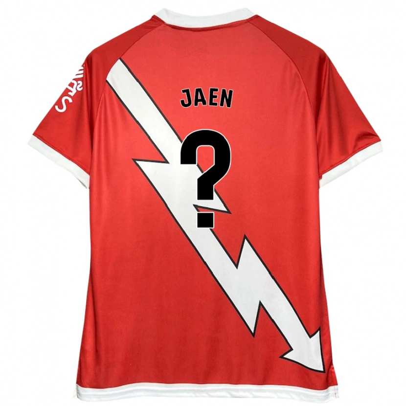 Danxen Donna Maglia Carlos Jaén #0 Bianco Rosso Kit Gara Home 2024/25 Maglietta