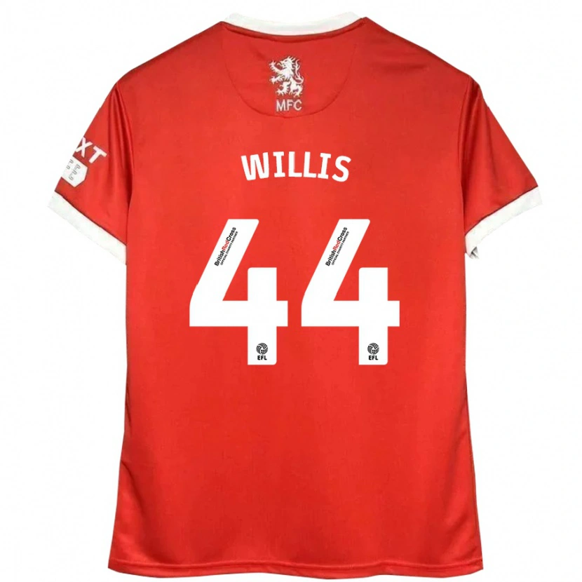 Danxen Donna Maglia Pharrell Willis #44 Rosso Bianco Kit Gara Home 2024/25 Maglietta
