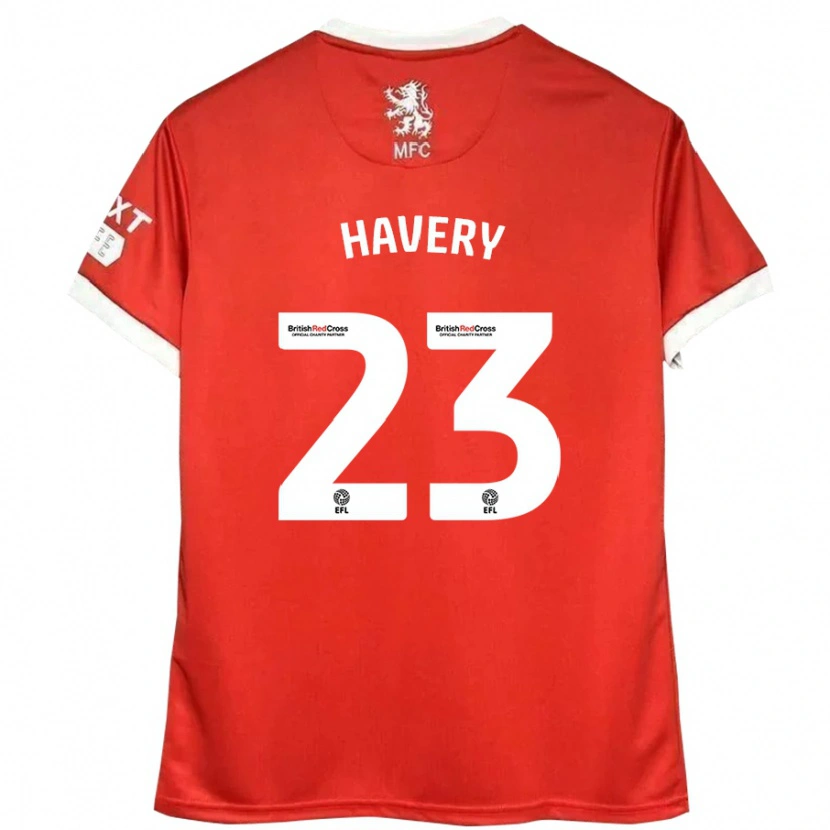Danxen Donna Maglia Nicole Havery #23 Rosso Bianco Kit Gara Home 2024/25 Maglietta