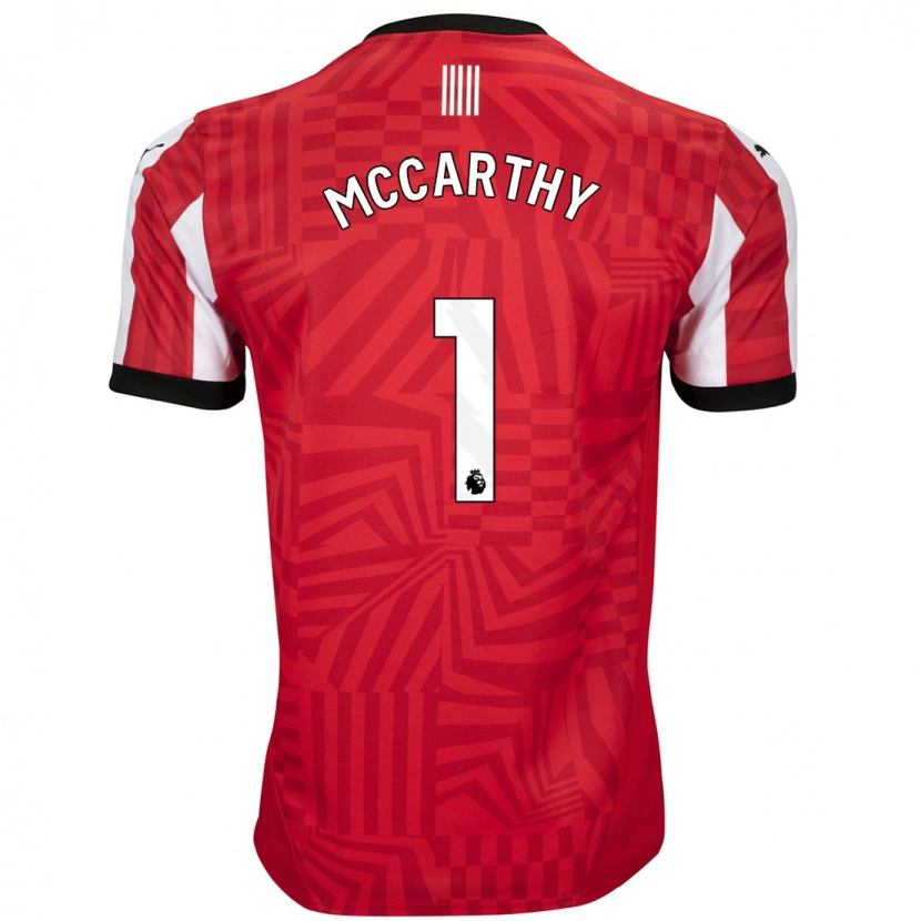 Danxen Donna Maglia Alex Mccarthy #1 Rosso Bianco Kit Gara Home 2024/25 Maglietta