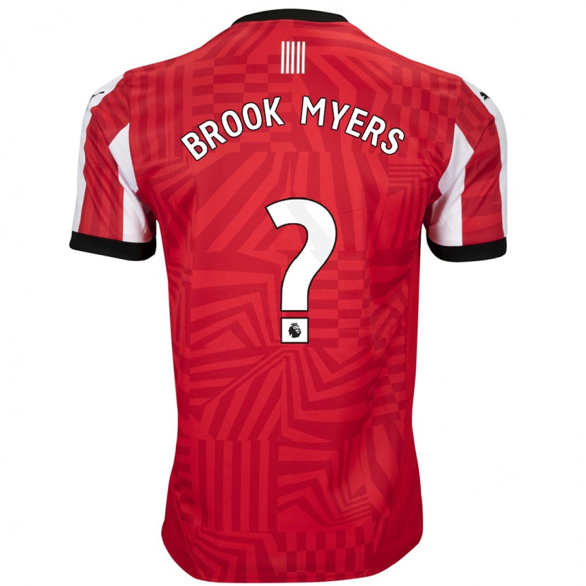 Danxen Donna Maglia Brook Myers #0 Rosso Bianco Kit Gara Home 2024/25 Maglietta