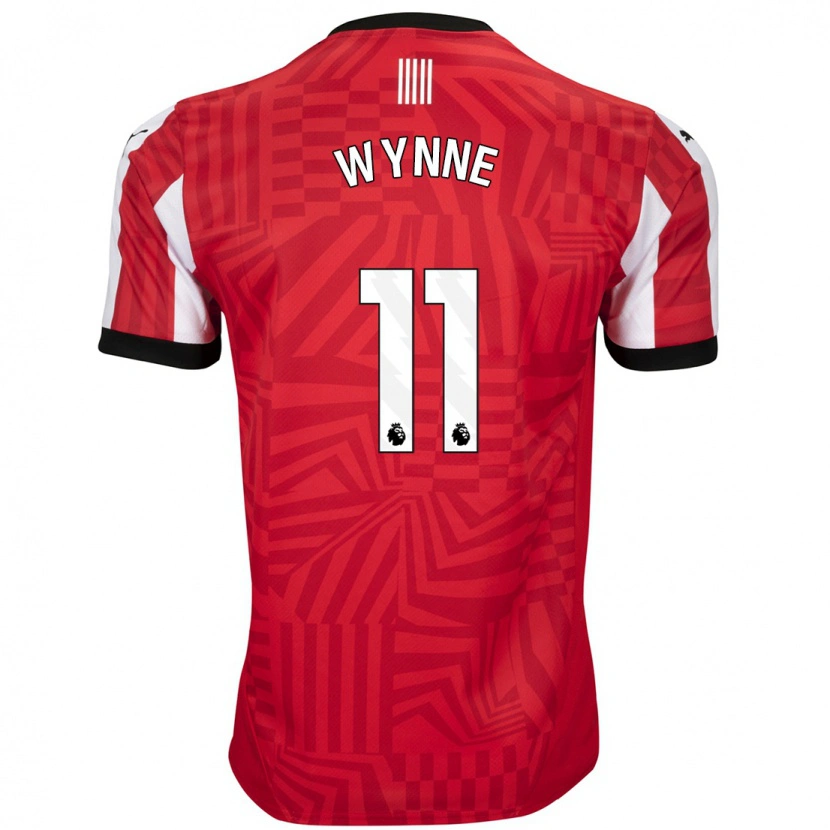 Danxen Donna Maglia Megan Wynne #11 Rosso Bianco Kit Gara Home 2024/25 Maglietta