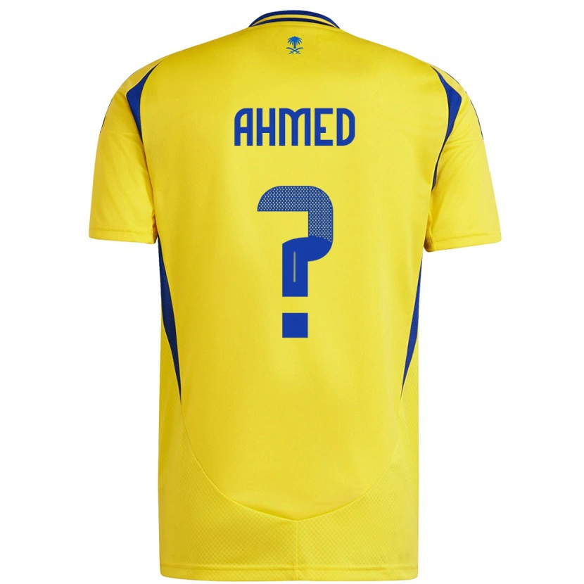 Danxen Donna Maglia Al Anood Ahmed #0 Giallo Blu Kit Gara Home 2024/25 Maglietta