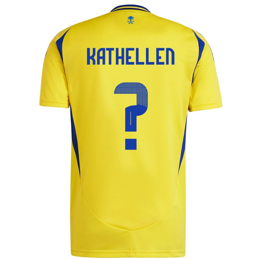 Danxen Donna Maglia Kathellen #0 Giallo Blu Kit Gara Home 2024/25 Maglietta