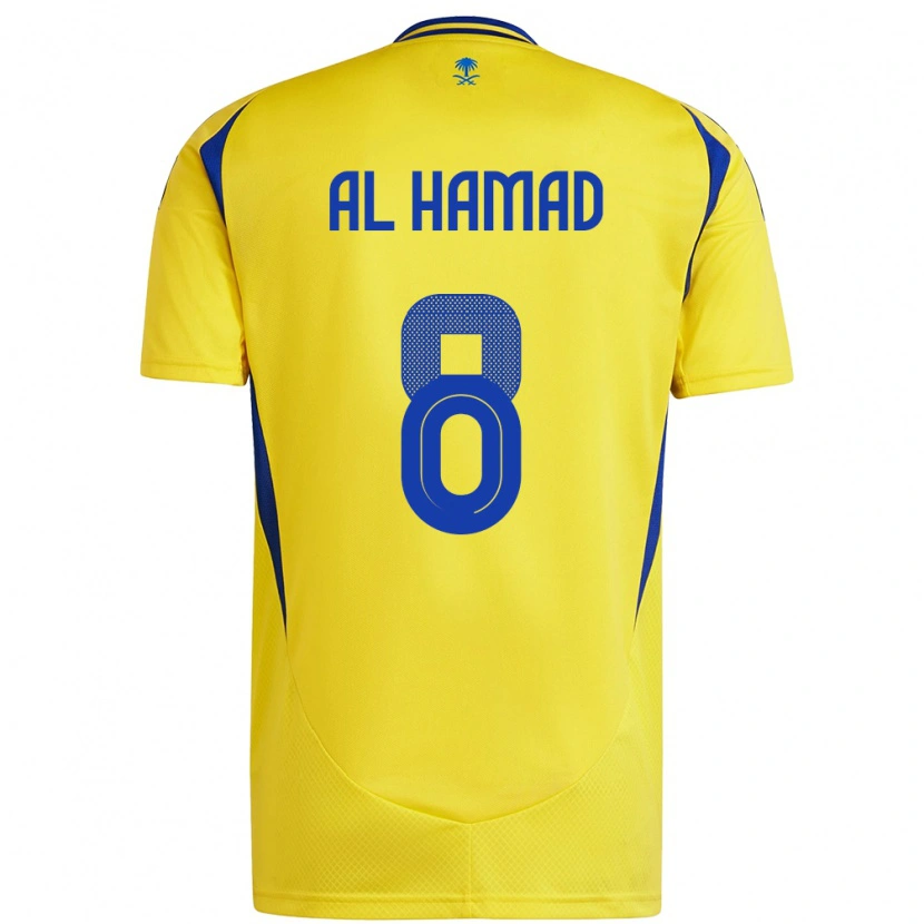 Danxen Donna Maglia Sara Al-Hamad #8 Giallo Blu Kit Gara Home 2024/25 Maglietta