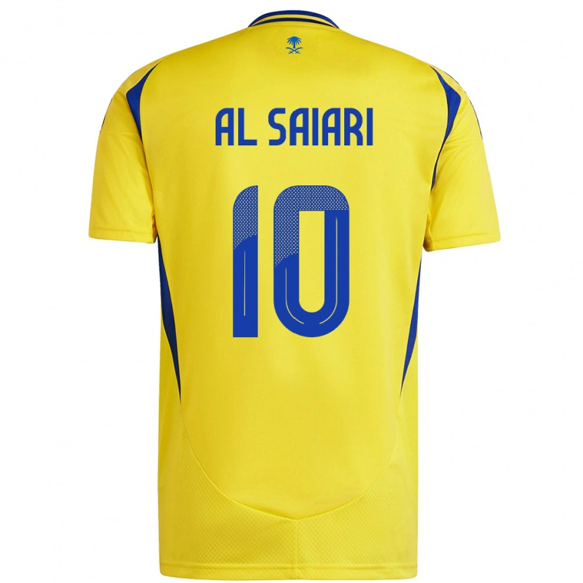 Danxen Donna Maglia Mubarkh Al-Saiari #10 Giallo Blu Kit Gara Home 2024/25 Maglietta