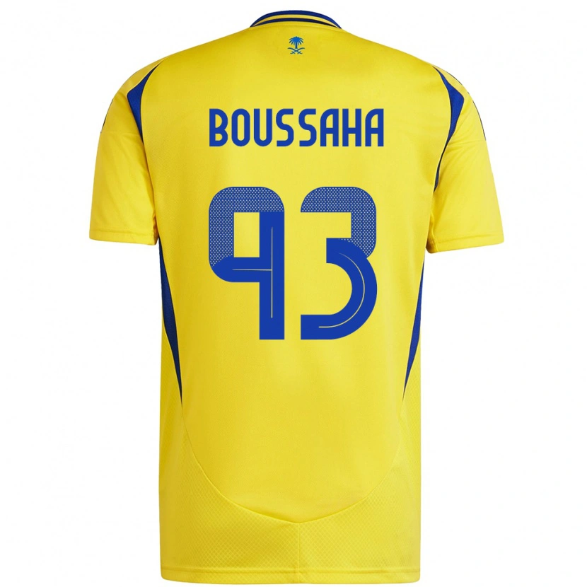 Danxen Donna Maglia Lina Boussaha #93 Giallo Blu Kit Gara Home 2024/25 Maglietta