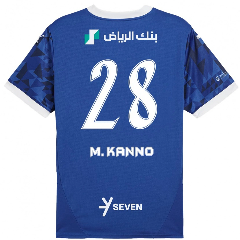 Danxen Donna Maglia Mohamed Kanno #28 Blu Scuro Bianco Kit Gara Home 2024/25 Maglietta