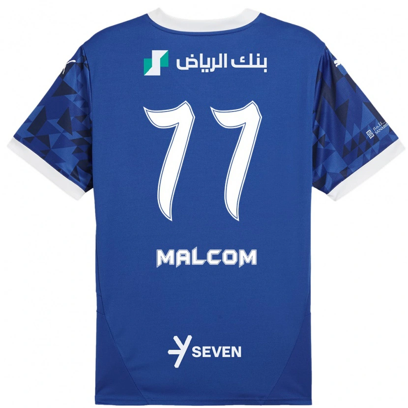 Danxen Donna Maglia Malcom #77 Blu Scuro Bianco Kit Gara Home 2024/25 Maglietta