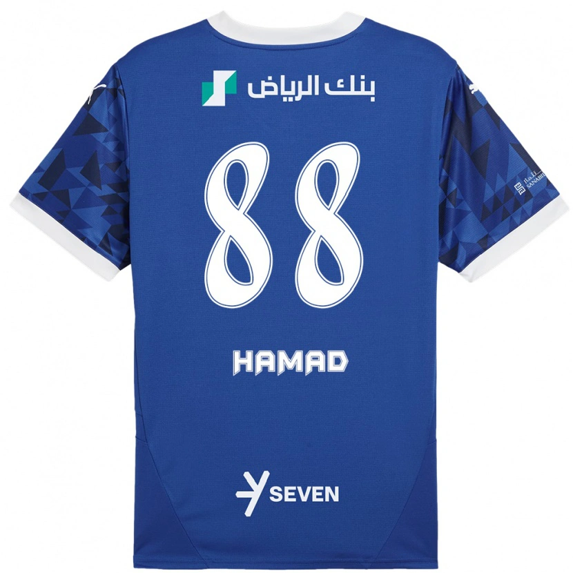 Danxen Donna Maglia Hamad Al-Yami #88 Blu Scuro Bianco Kit Gara Home 2024/25 Maglietta