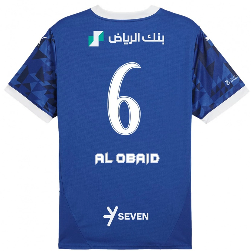Danxen Donna Maglia Lulu Al-Obaid #6 Blu Scuro Bianco Kit Gara Home 2024/25 Maglietta