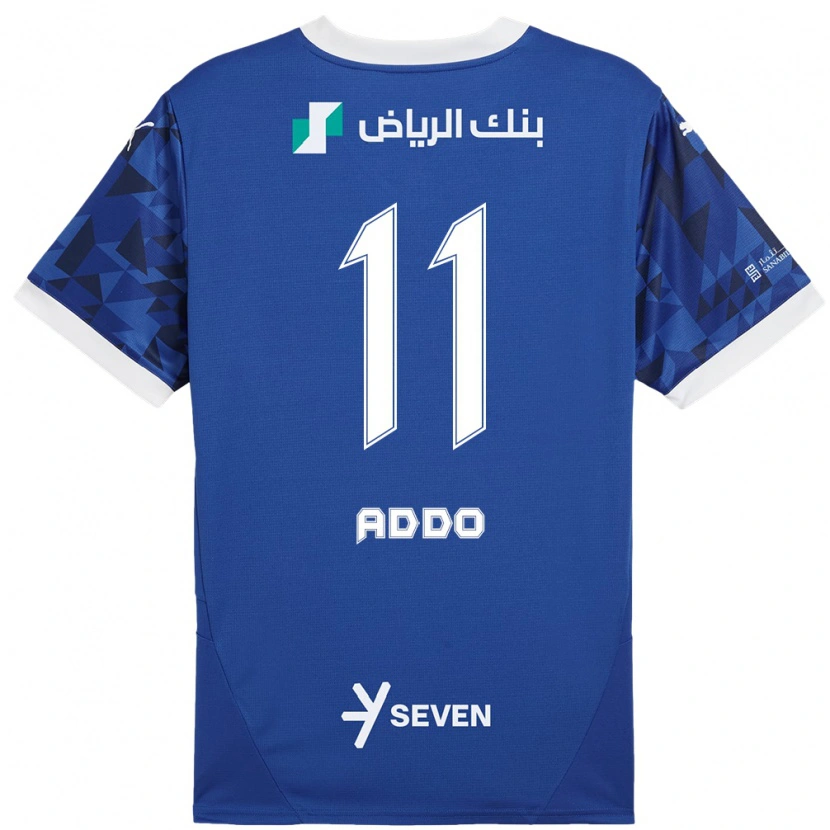 Danxen Donna Maglia Elizabeth Addo #11 Blu Scuro Bianco Kit Gara Home 2024/25 Maglietta