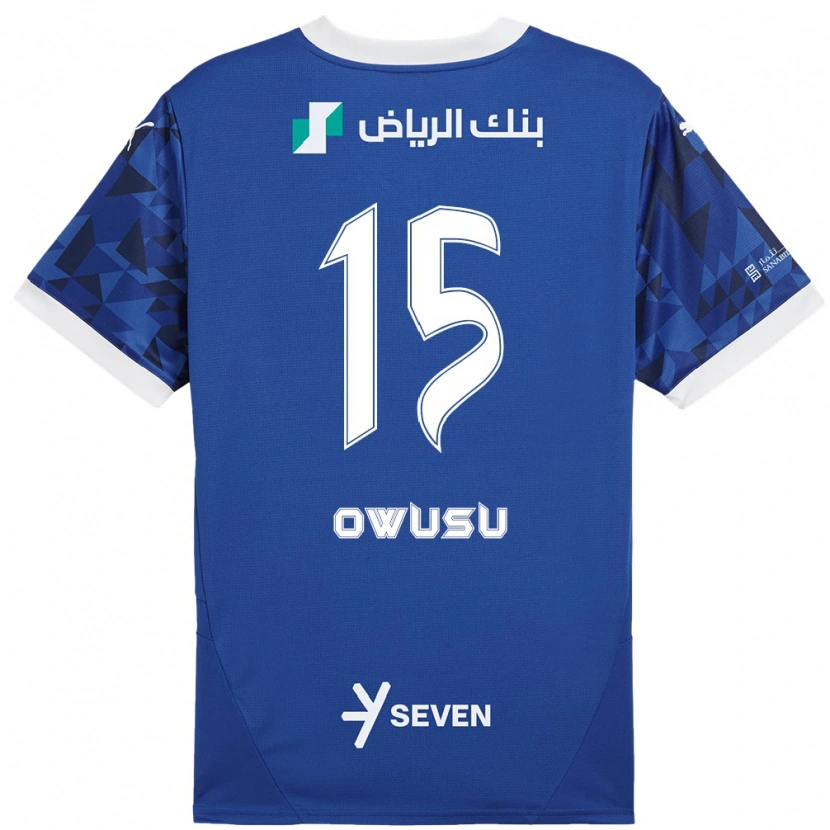Danxen Donna Maglia Mavis Owusu #15 Blu Scuro Bianco Kit Gara Home 2024/25 Maglietta