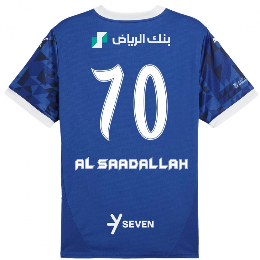 Danxen Donna Maglia Hessa Al-Saadallah #70 Blu Scuro Bianco Kit Gara Home 2024/25 Maglietta