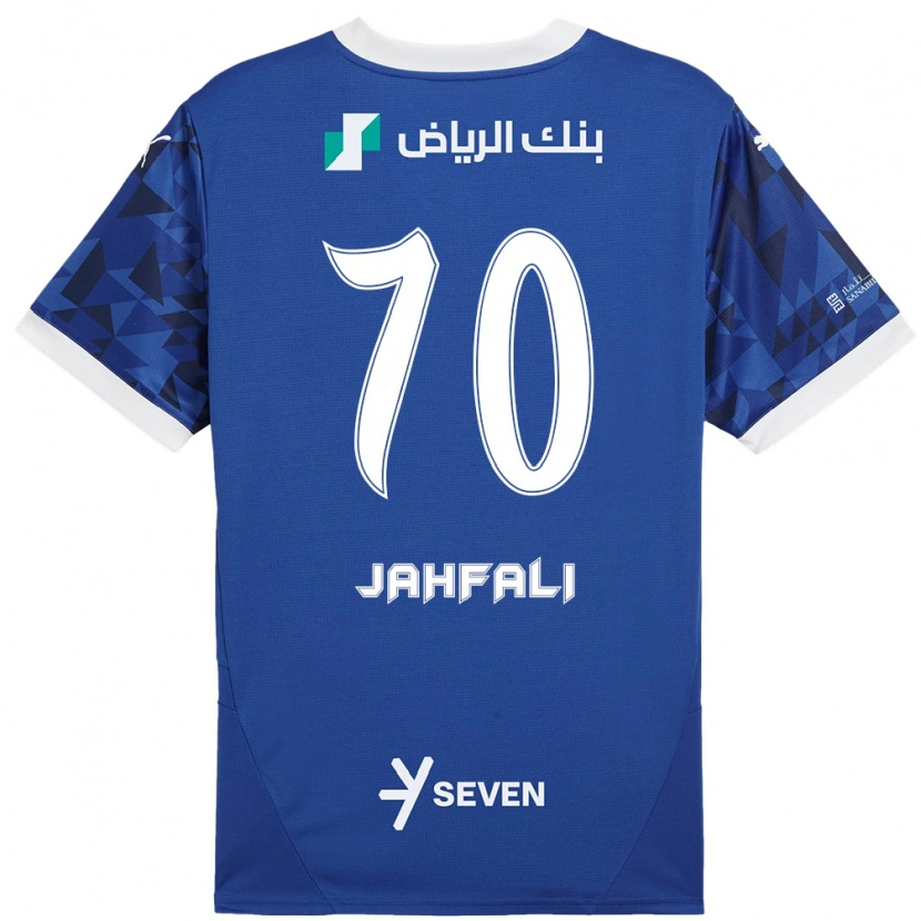 Danxen Donna Maglia Mohammed Jahfali #70 Blu Scuro Bianco Kit Gara Home 2024/25 Maglietta