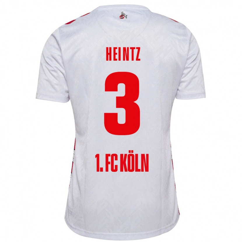 Danxen Donna Maglia Dominique Heintz #3 Bianco Rosso Kit Gara Home 2024/25 Maglietta