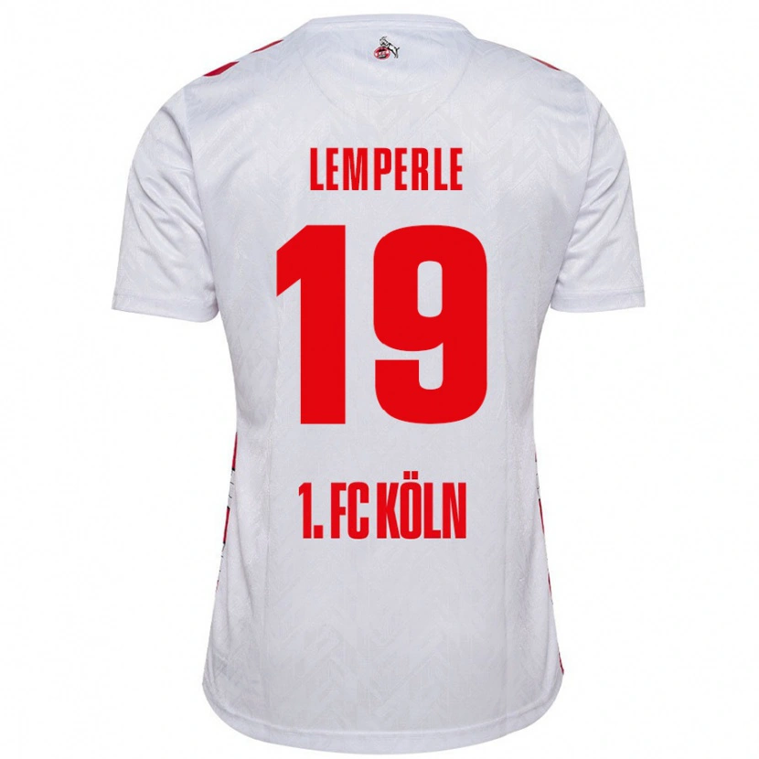 Danxen Donna Maglia Tim Lemperle #19 Bianco Rosso Kit Gara Home 2024/25 Maglietta